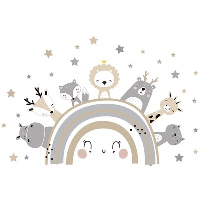 Naklejki na ścianę SIPO Zwierzątka WS63030