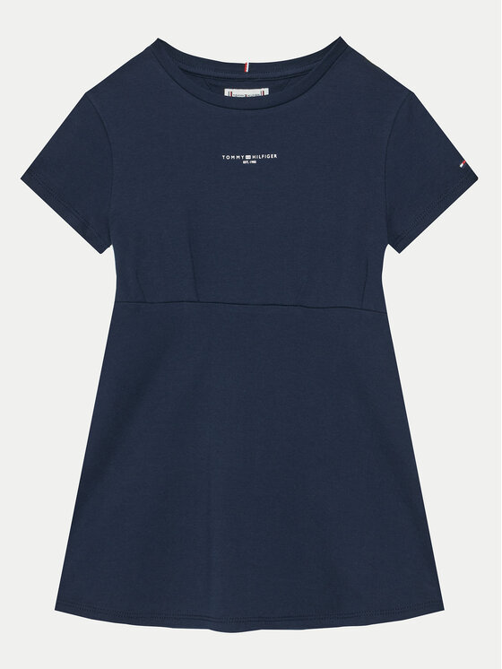 Tommy Hilfiger Sukienka codzienna KG0KG08350 Czarny Regular Fit