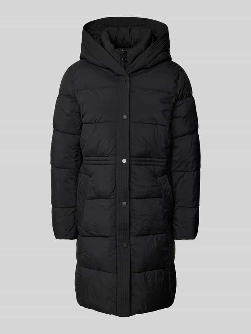 Płaszcz pikowany z kapturem