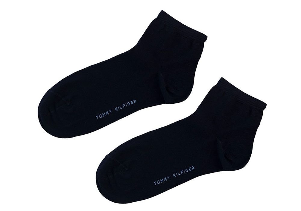 TOMMY HILFIGER DAMSKIE SKARPETKI 2P NAVY 373001001 563 - Rozmiar: 39-42