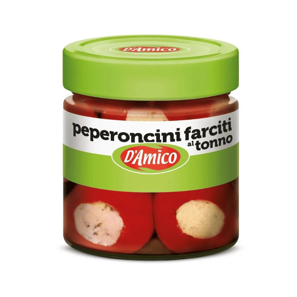 Papryczki chili nadziewane tuńczykiem 190g D'Amico