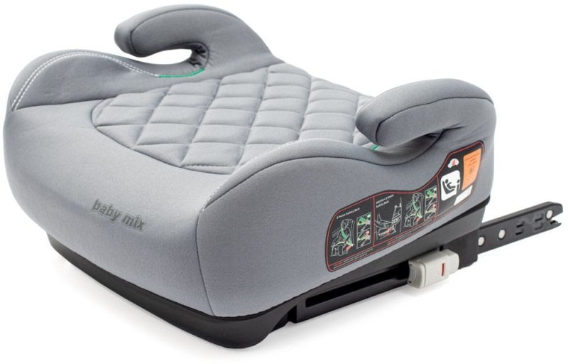 Baby Mix Fotelik HERO Plus ISOFIX I-SIZE grey siedzisko boster