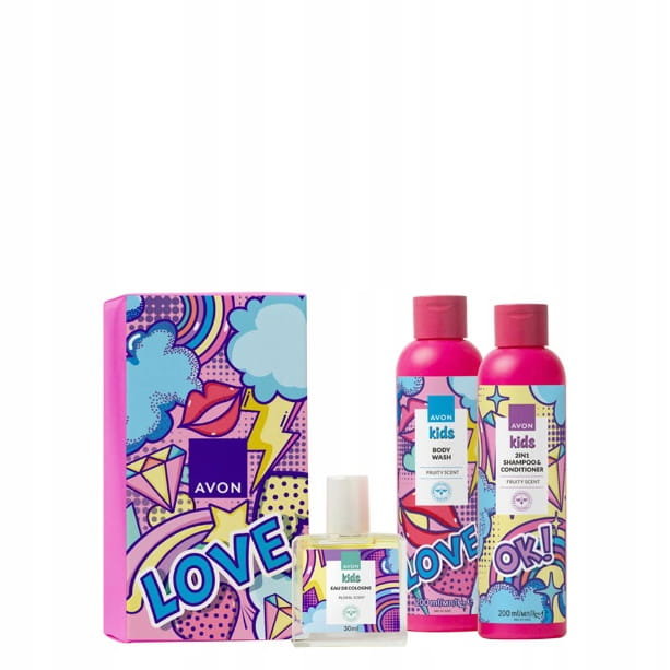 Avon Kids Love Zestaw prezentowy dla dziewczynki w pudełku