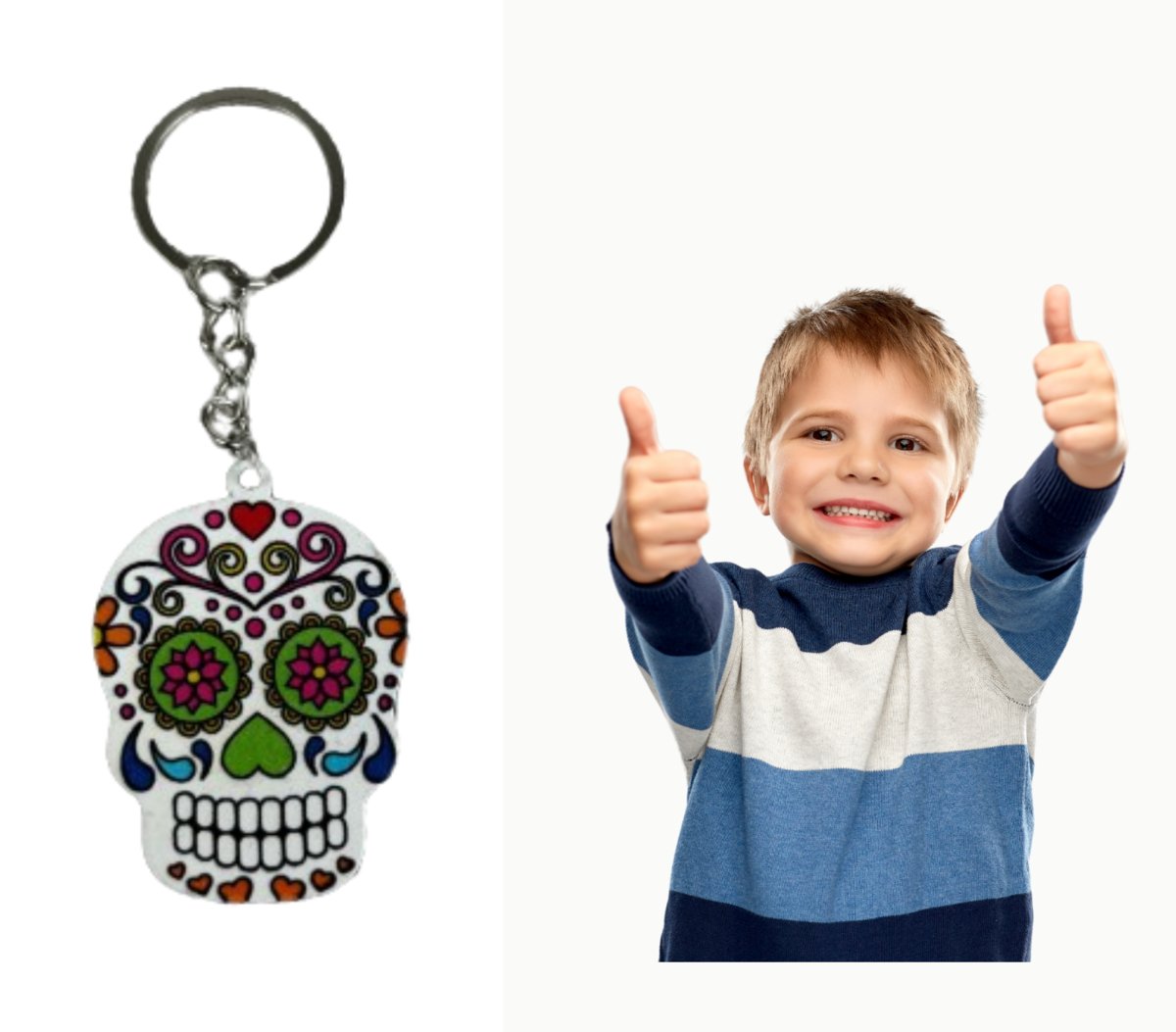 Brelok zawieszka do kluczy czaszka breloczek 1 sztuka