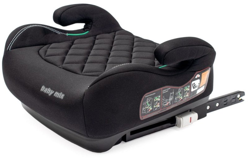 Baby Mix Fotelik HERO Plus ISOFIX I-SIZE black siedzisko boster