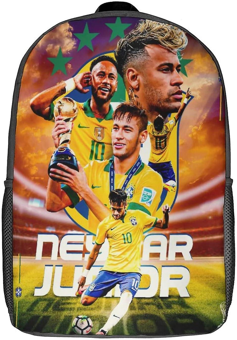 GENBAK Neymar Plecaki dziecięce Gwiazda piłki nożnej Plecak szkolny dla dzieci Plecaki podróżne Torby na książki Chłopcy Dziewczęta Tornister szkol...