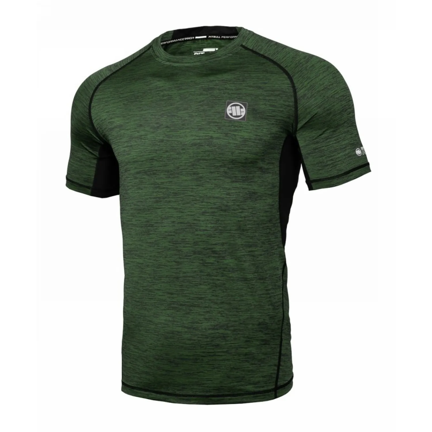 Rashguard Pit Bull Performance Pro plus New Logo - Oliwkowy