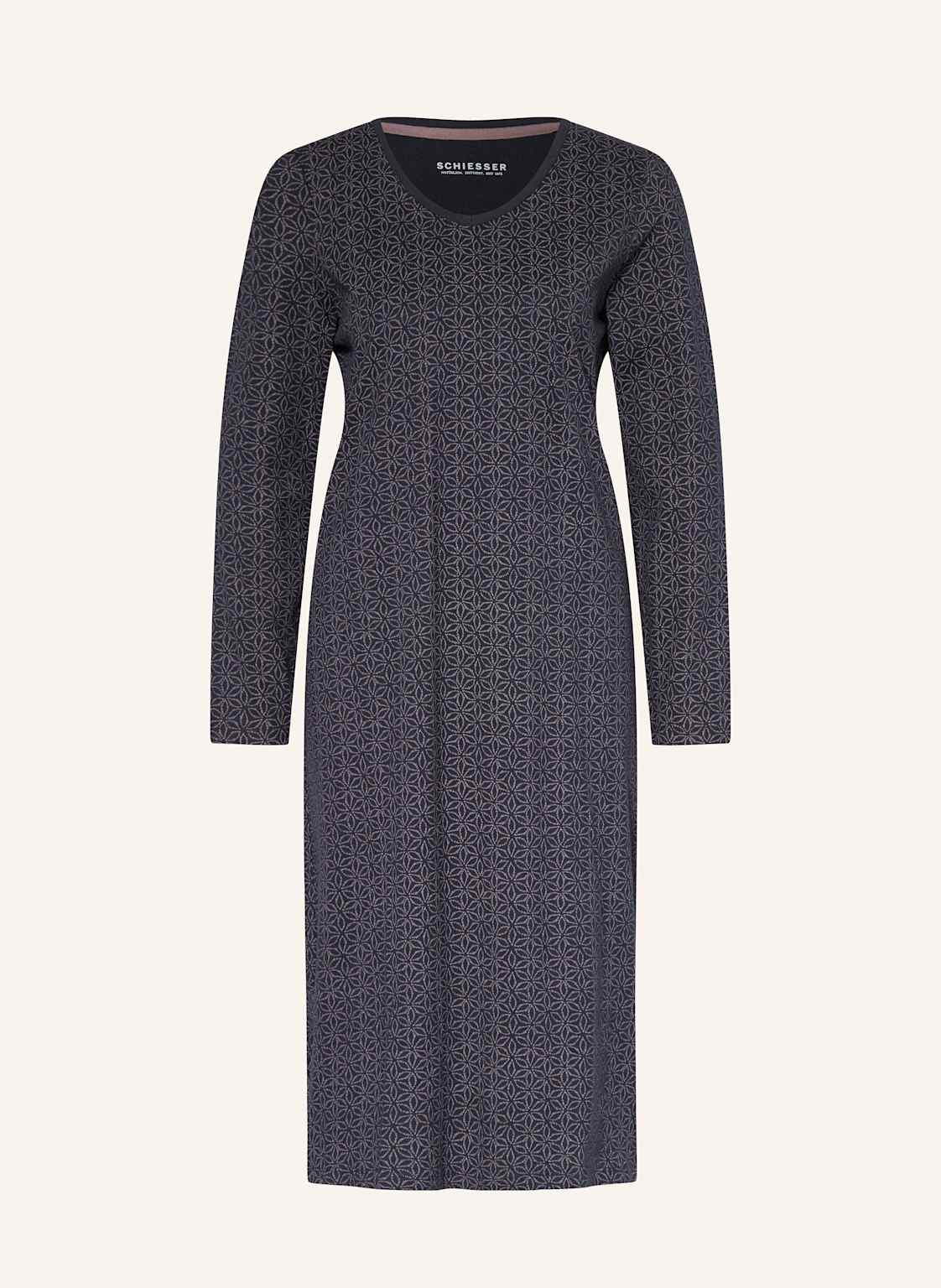Schiesser Koszula Nocna Comfort Essentials blau