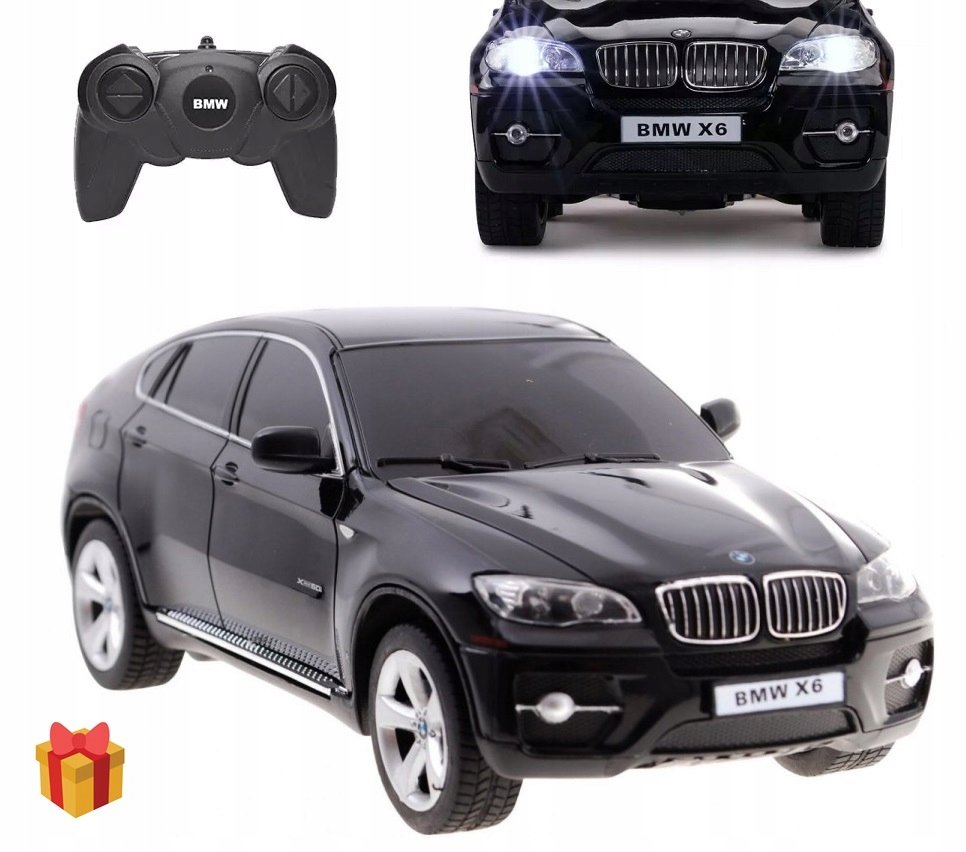 SAMOCHÓD ZDALNIE STEROWANY BMW X6 AUTO RC RASTAR PILOT ŚWIATŁA LED PREZENT