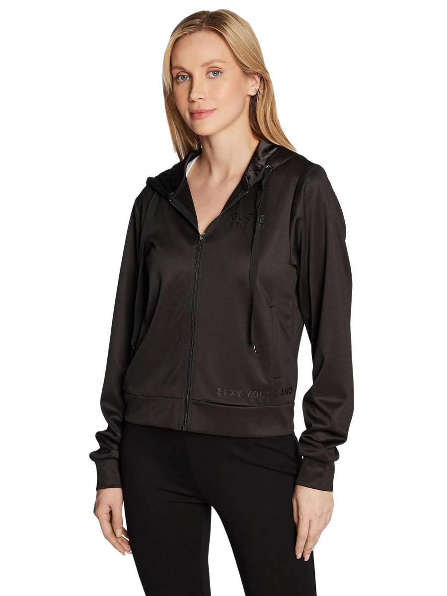 Guess Damska Bluza Marthe Sweatshirt Czarna W2Bq15Kb7K2 Jblk M