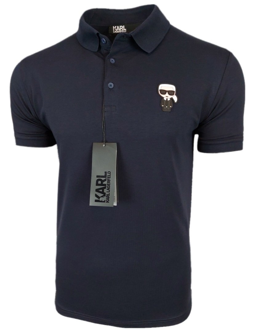 Karl Lagerfeld Koszulka Polo Męska granat r. L
