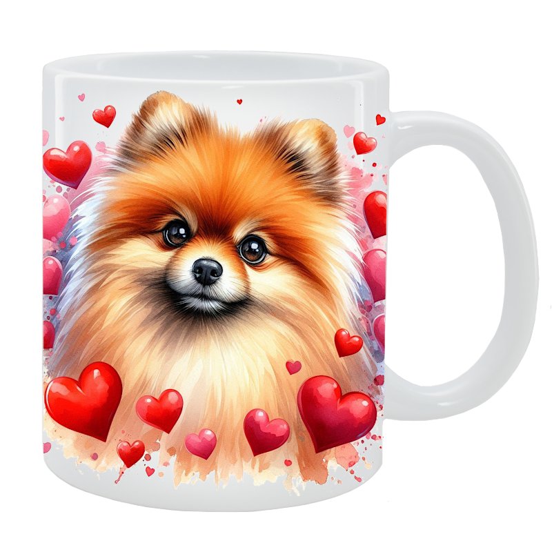 Kubek z psem - Pomeranian - Kolekcja Love