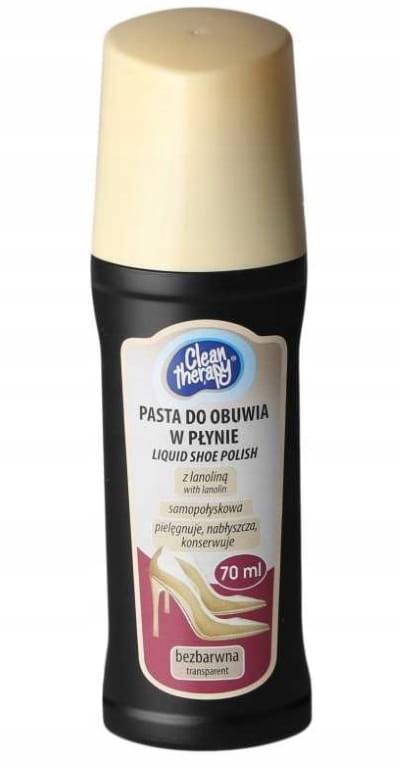 PASTA FARBA DO OBUWIA BUTÓW W PŁYNIE 70mlBEZBARWNA