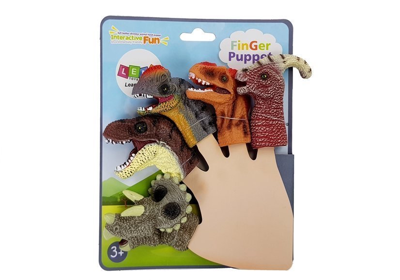 DINOZAURY NAKŁADKI NA PALCE 5 ELEMENTÓW