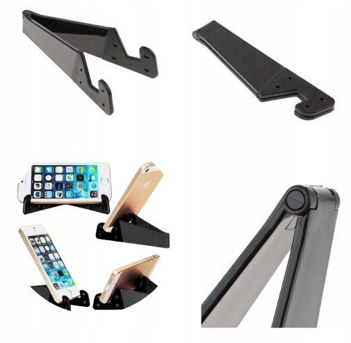 UCHWYT STOJAK SKŁADANA PODPÓRKA PODSTAWKA KOMPAKTOWA NA TELEFON TABLET