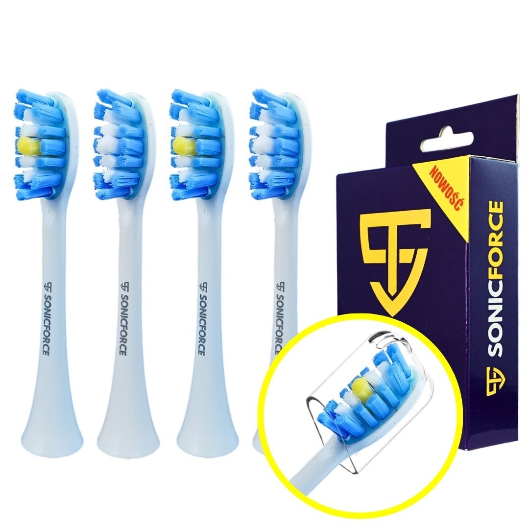 Końcówki do Sarmocare S100 - Biały Zamiennik SonicForce, 4 sztuki