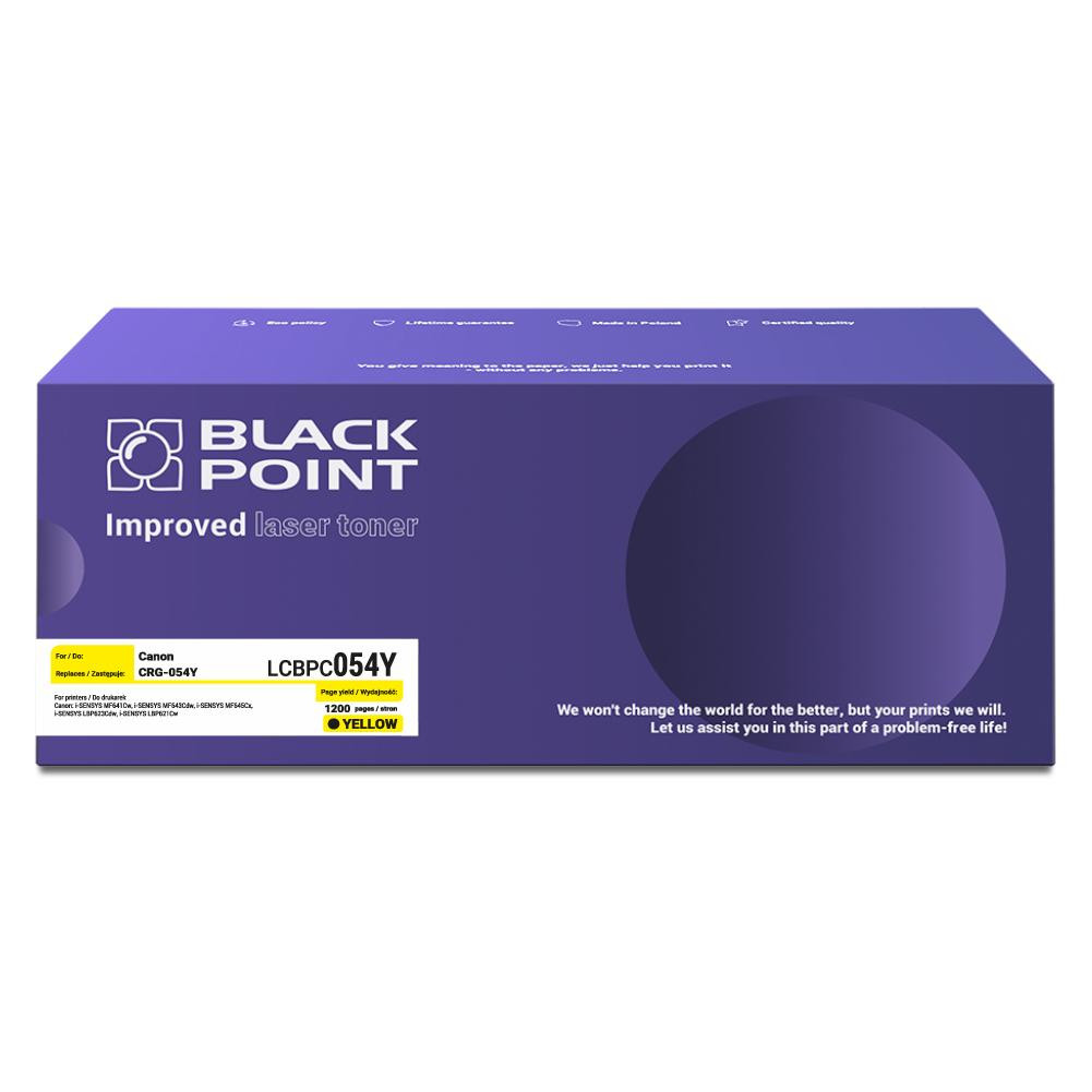 Toner Black Point LCBPC054Y zamiennik CRG-054Y yellow