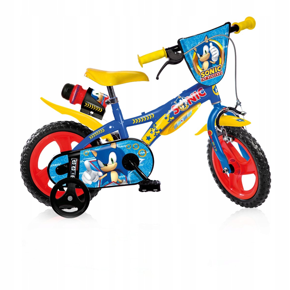 Rower dziecięcy DINO SONIC, 12 cali [Niebieski, Rama dziecięca]