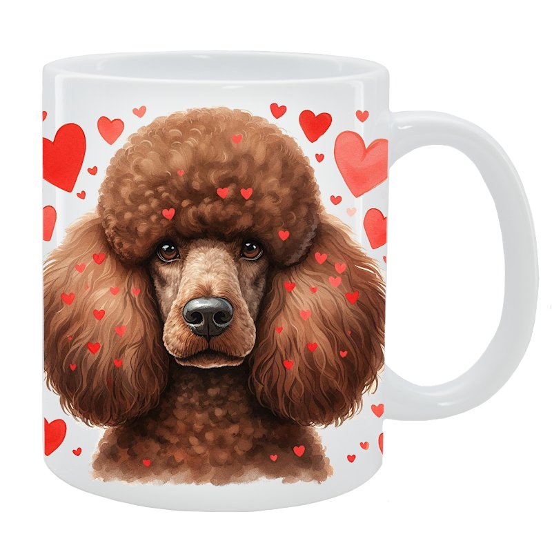 Kubek z psem - Pudel duży - Kolekcja Love