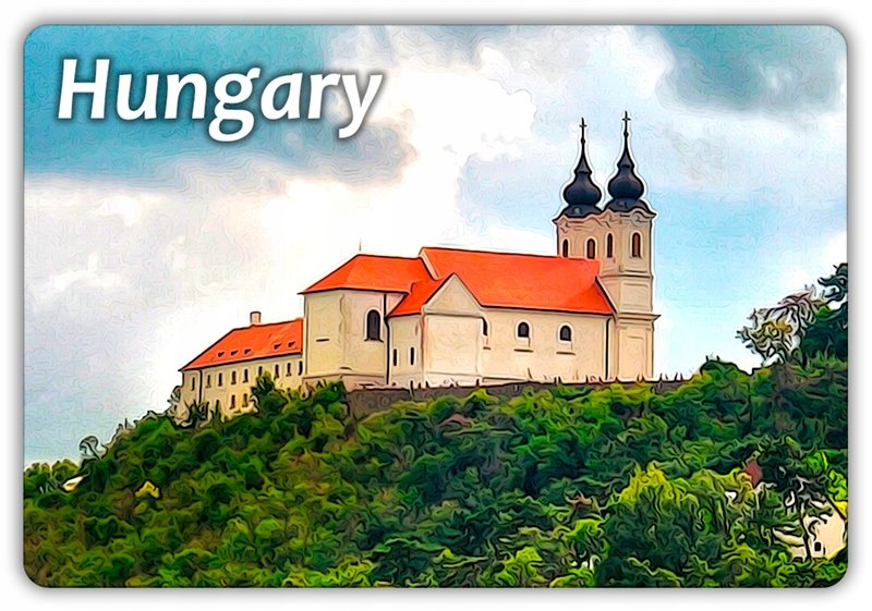 WĘGRY - Panorama - Krajobraz - Magnes na lodówkę