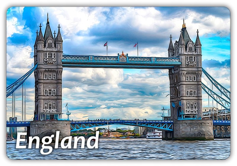 ANGLIA - Tower Bridge - Londyn - Magnes na lodówkę