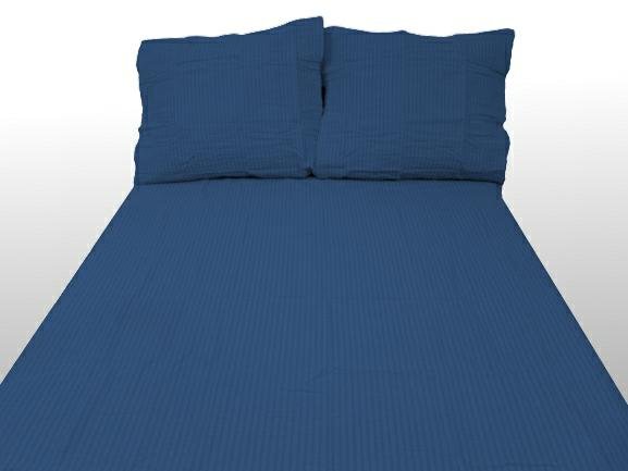 Pościel z kory 200x220 granatowa jednobarwna bawełna 100%