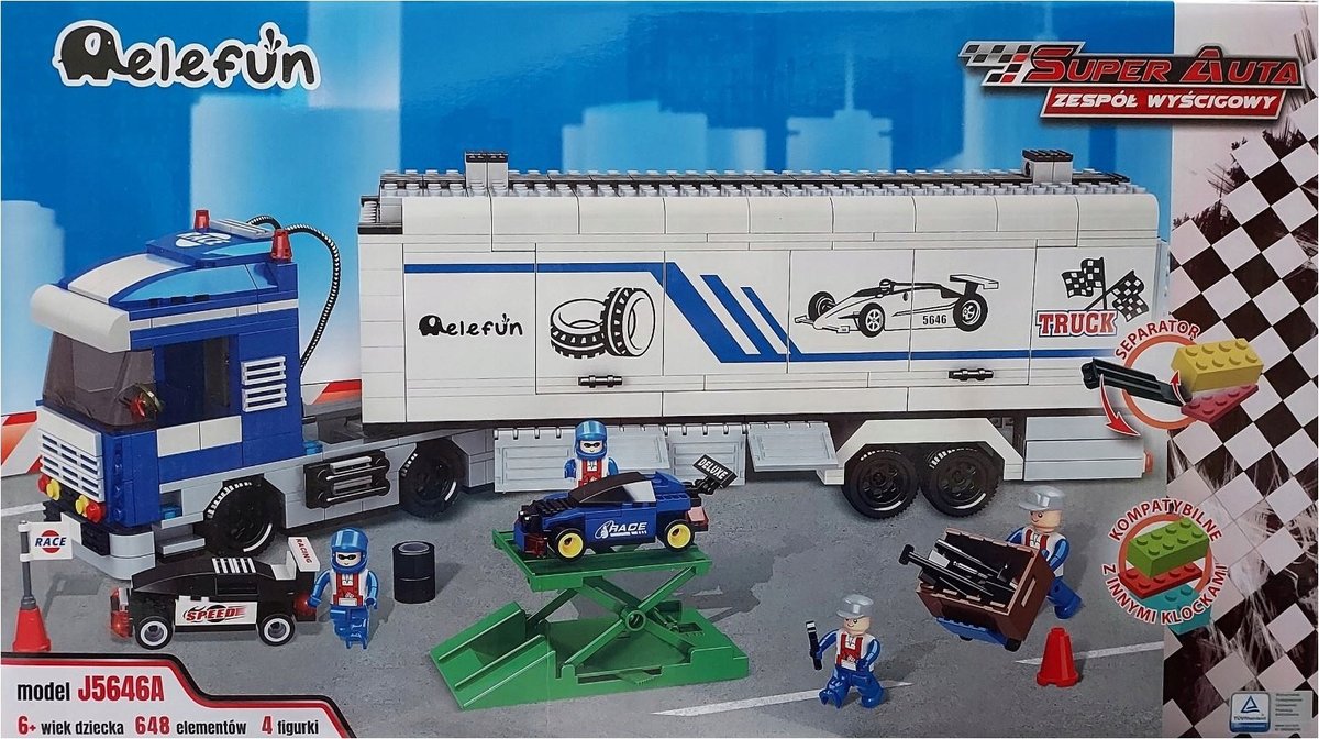 Elefun Super Auta Zespół Wyścigowy Tir J5646A