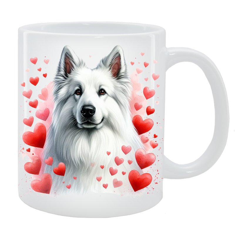 Kubek z psem - Biały Owczarek Szwajcarski- Kolekcja Love