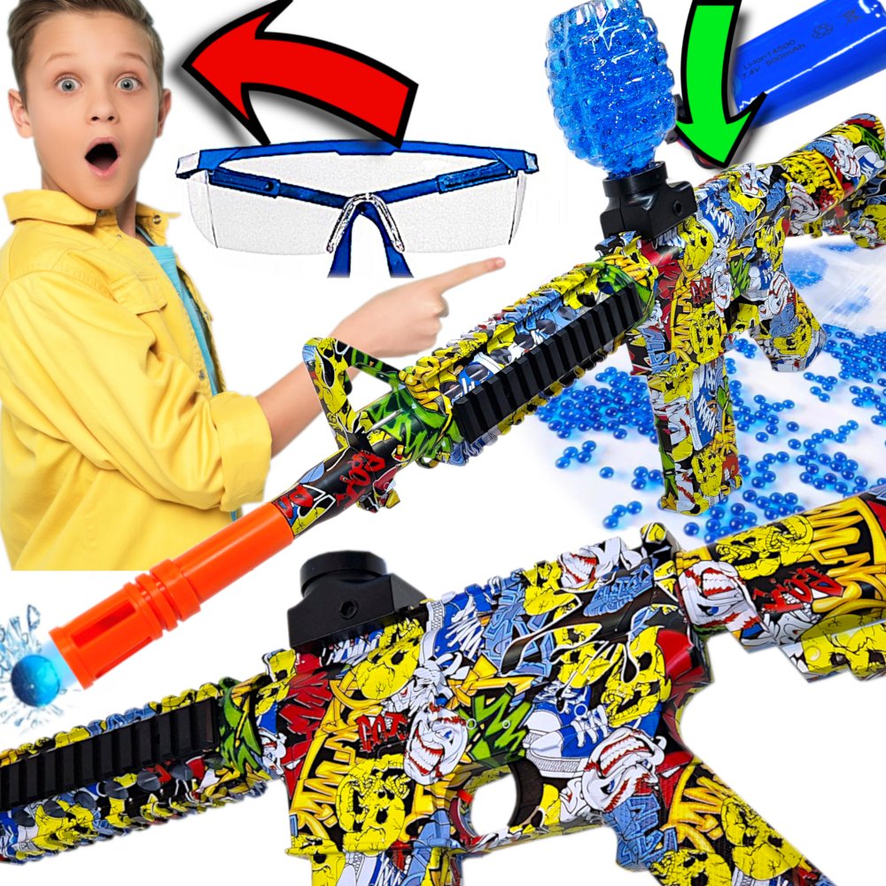 Karabin AUTOMATYCZNY Na Kulki Żelowe Wodne M4A1 Amerykański Elektryczny CS2