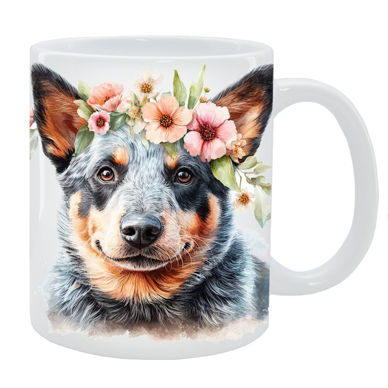 Kubek Austalijski Pies Pasterski - Kolekcja Floral