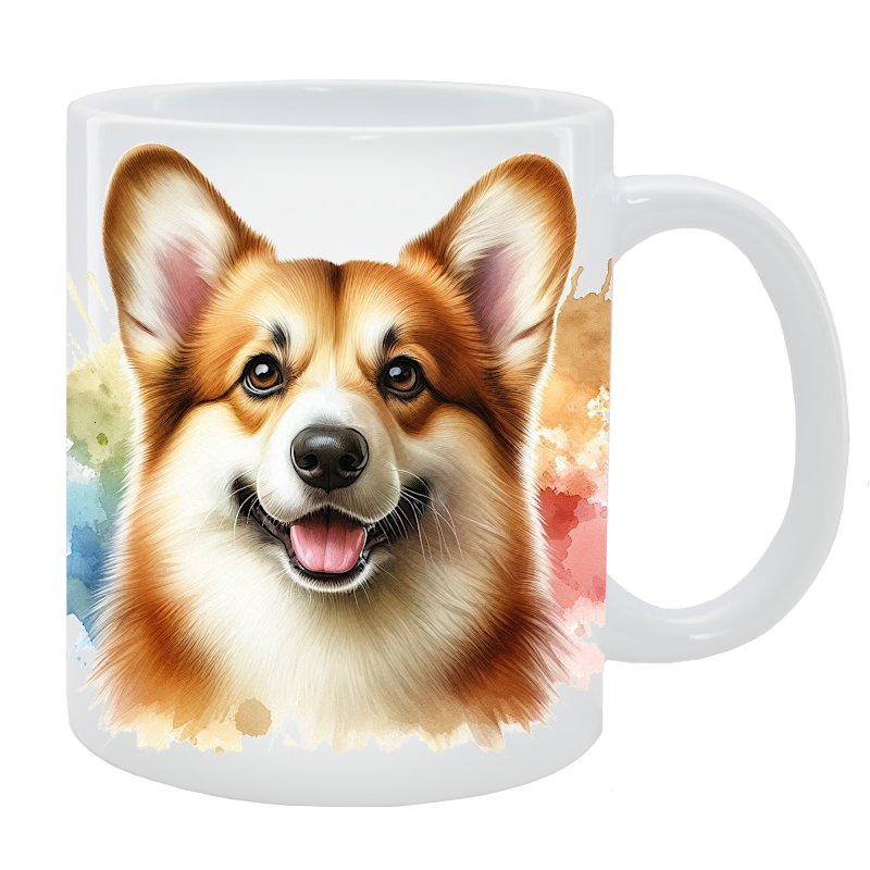 Kubek z psem Corgi - Kolekcja Natural