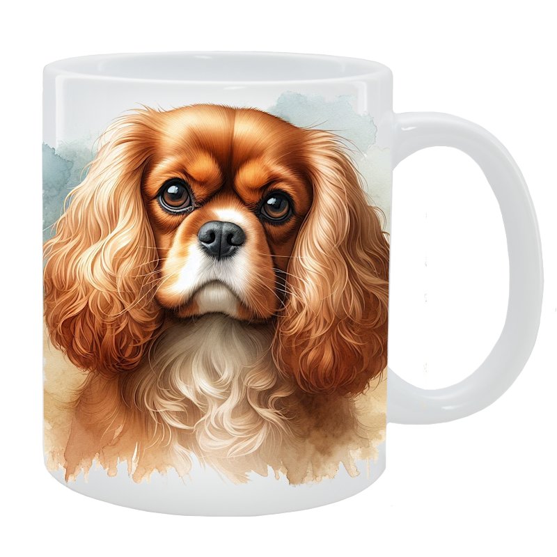Kubek z psem Cavalier King Charles Spaniel - Kolekcja Natural