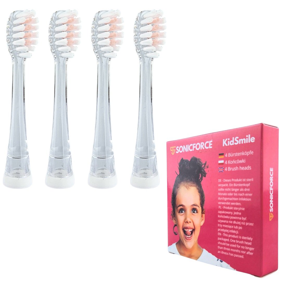 4x końcówki do szczoteczki sonicznej Meriden Kiddy dla dzieci 1 - 6 lat