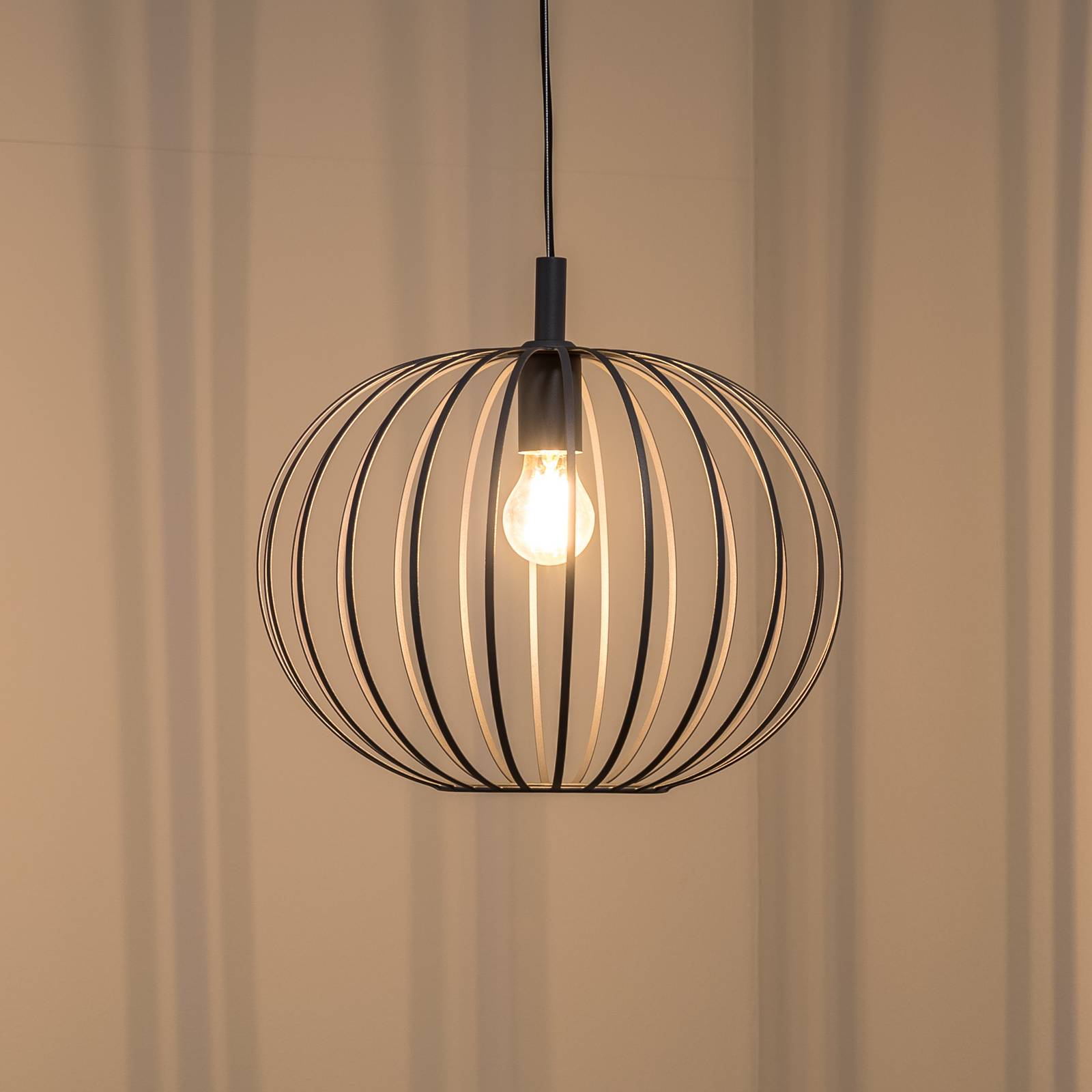 Argon Lampa wisząca Valor, antracyt, stal, Ø 40 cm