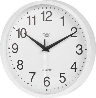 Teesa Zegar ścienny 25 cm biały