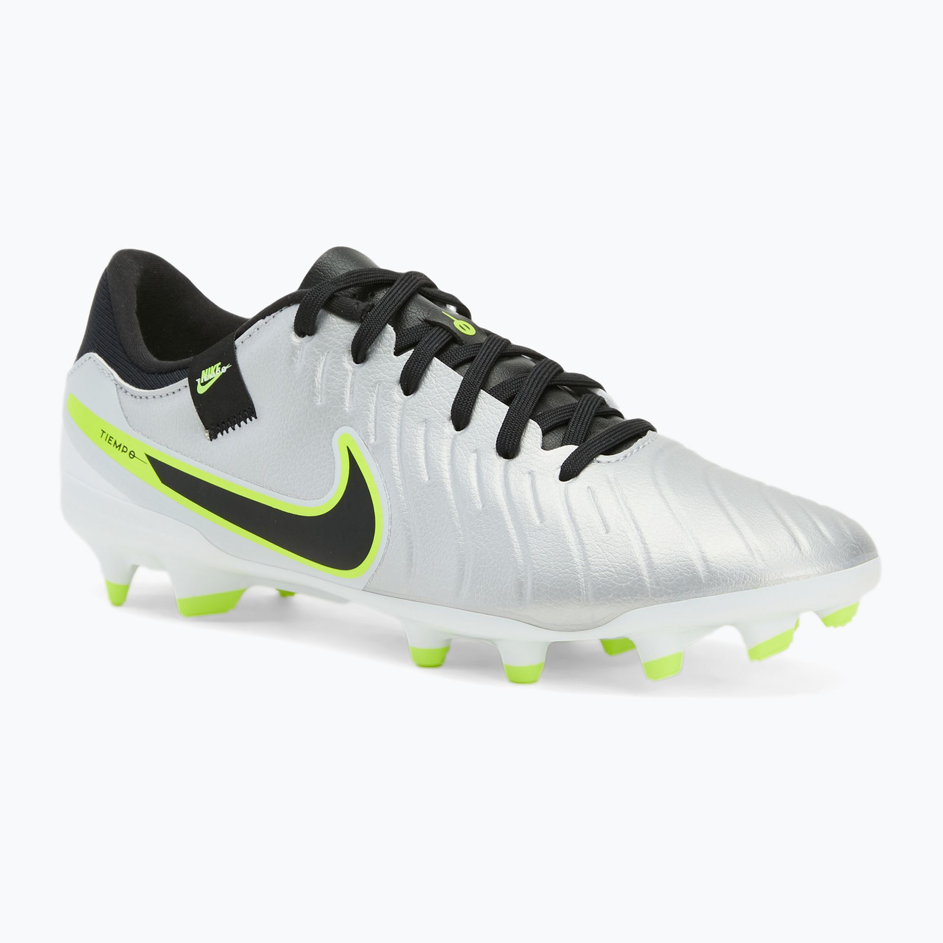 Buty piłkarskie męskie Nike Tiempo Legend 10 Academy FG/MG metallic silver/volt/black WYSYŁKA W 24H 30 DNI NA ZWROT