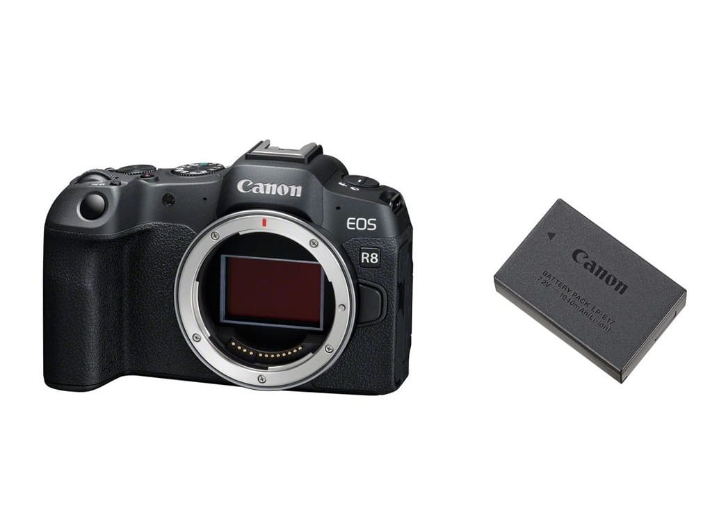 Canon EOS R8 Body + dodatkowy akumulator