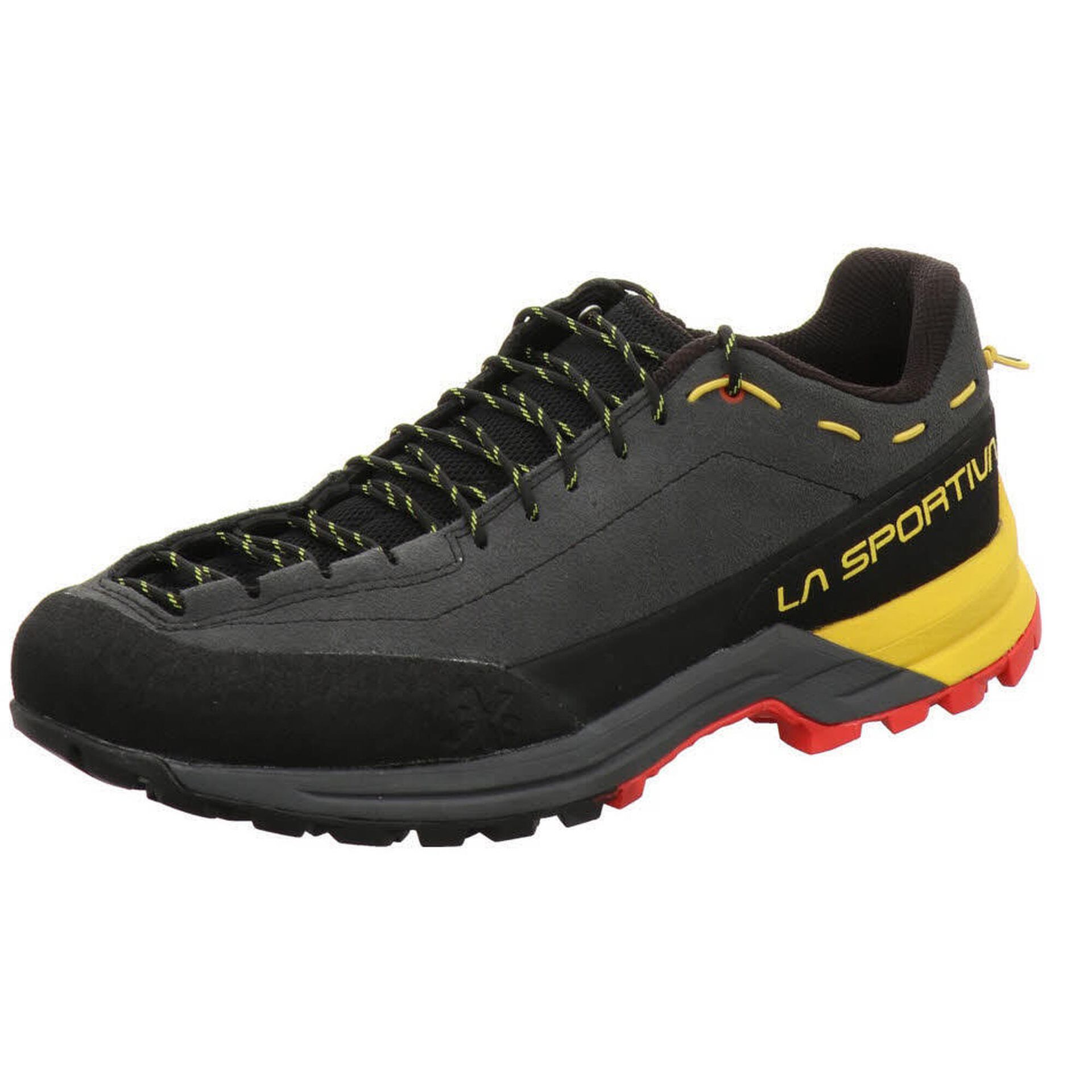 La Sportiva TX Guide Leather Shoes Men, carbon/yellow EU 43,5 2021 Buty podejściowe 27S900100-43