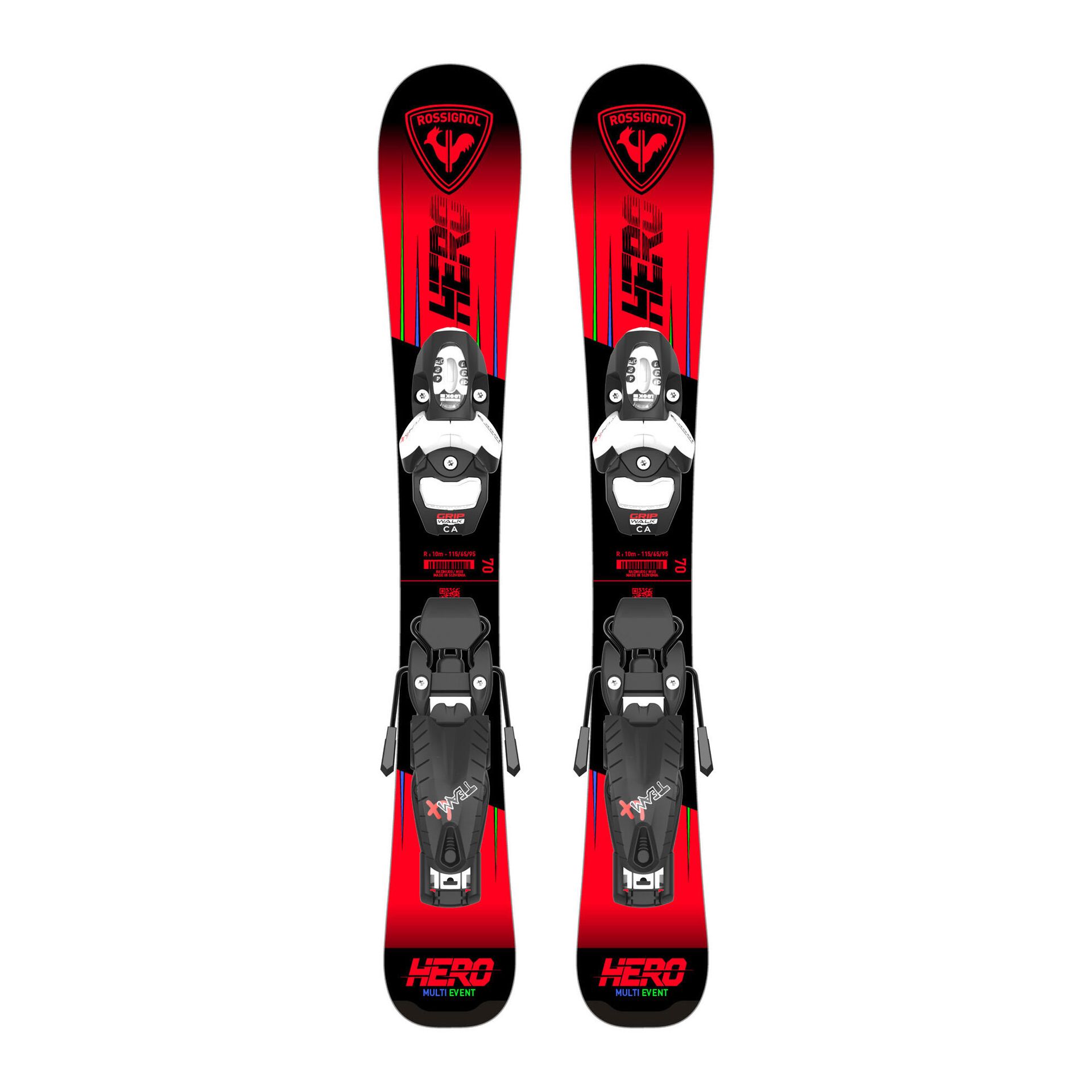 Narty zjazdowe dziecięce Rossignol Hero Pro Pre-Drilled Jr + wiązania Team 4 GW