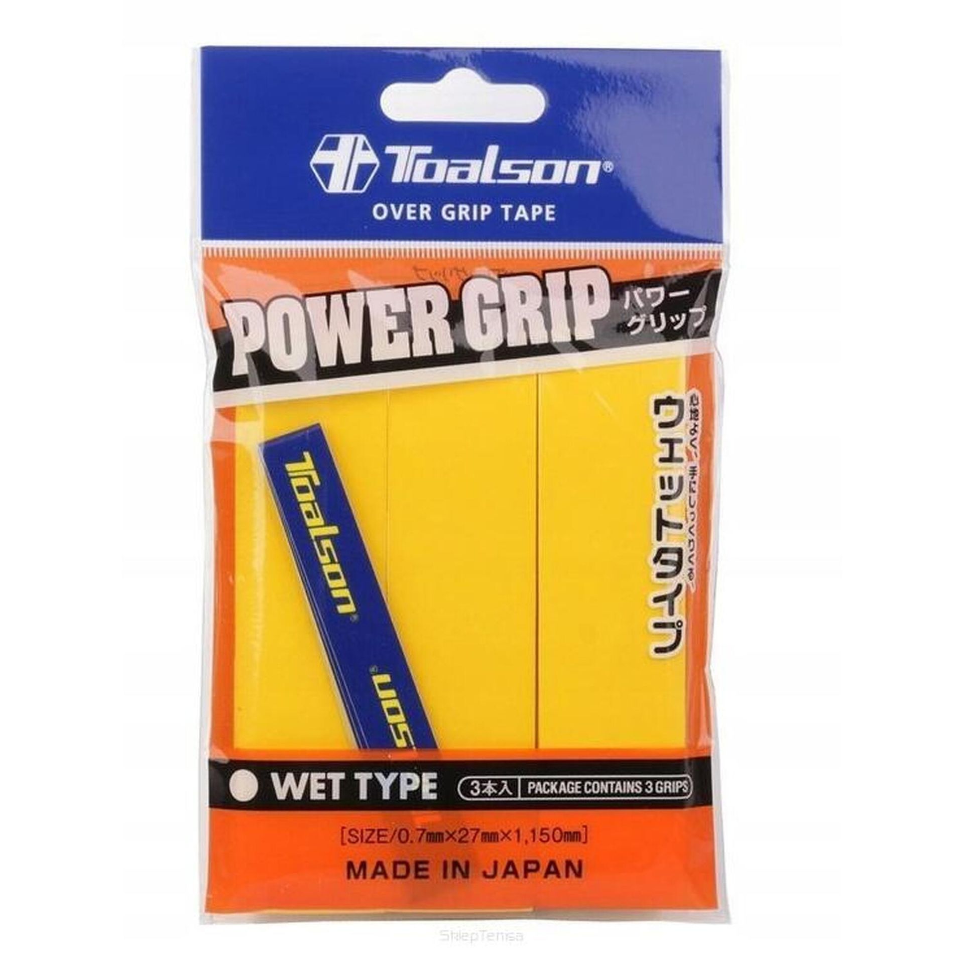 Toalson owijki tenisowe POWER GRIP x 3 TG093G 4931946330608