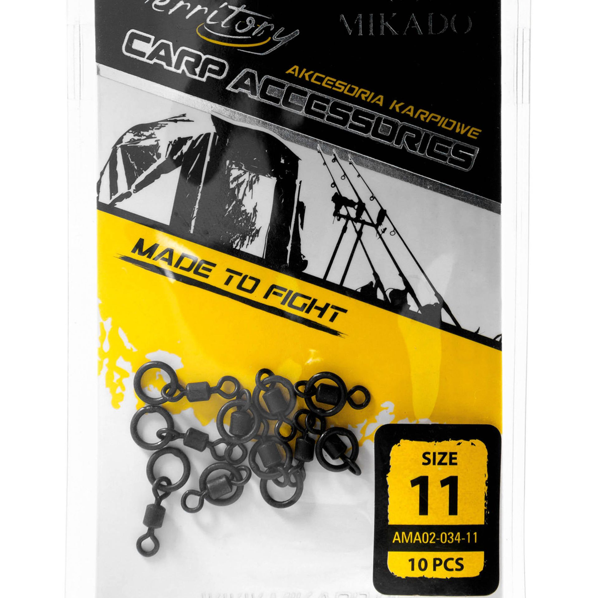 KRĘTLIK ROLKOWY MIKADO Z KÓŁKIEM Nr 11/10szt