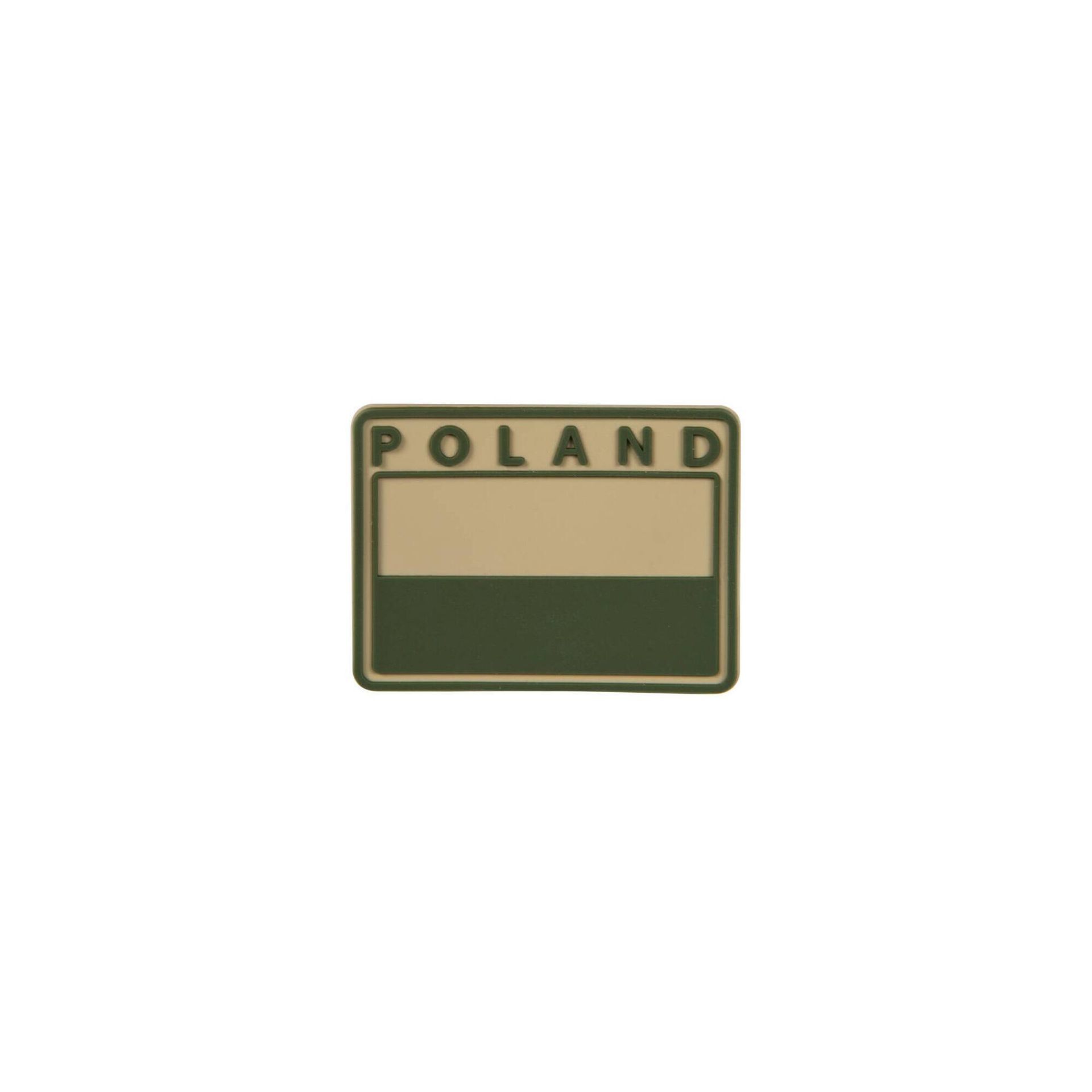 Helikon Emblemat velcro flaga Polska PVC gaszona Khaki (OD-FP4-RB-13) H OD-FP4-RB-13