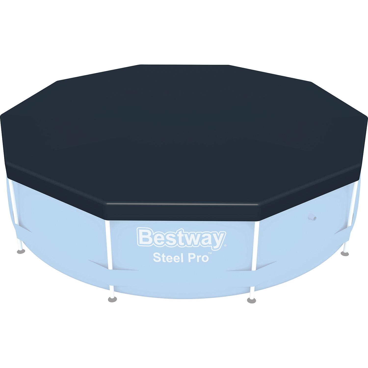 Bestway 58036 flowclear PVC plandeka do przykrywania- 305 cm Steel Pro Max puli  305 cm , szary