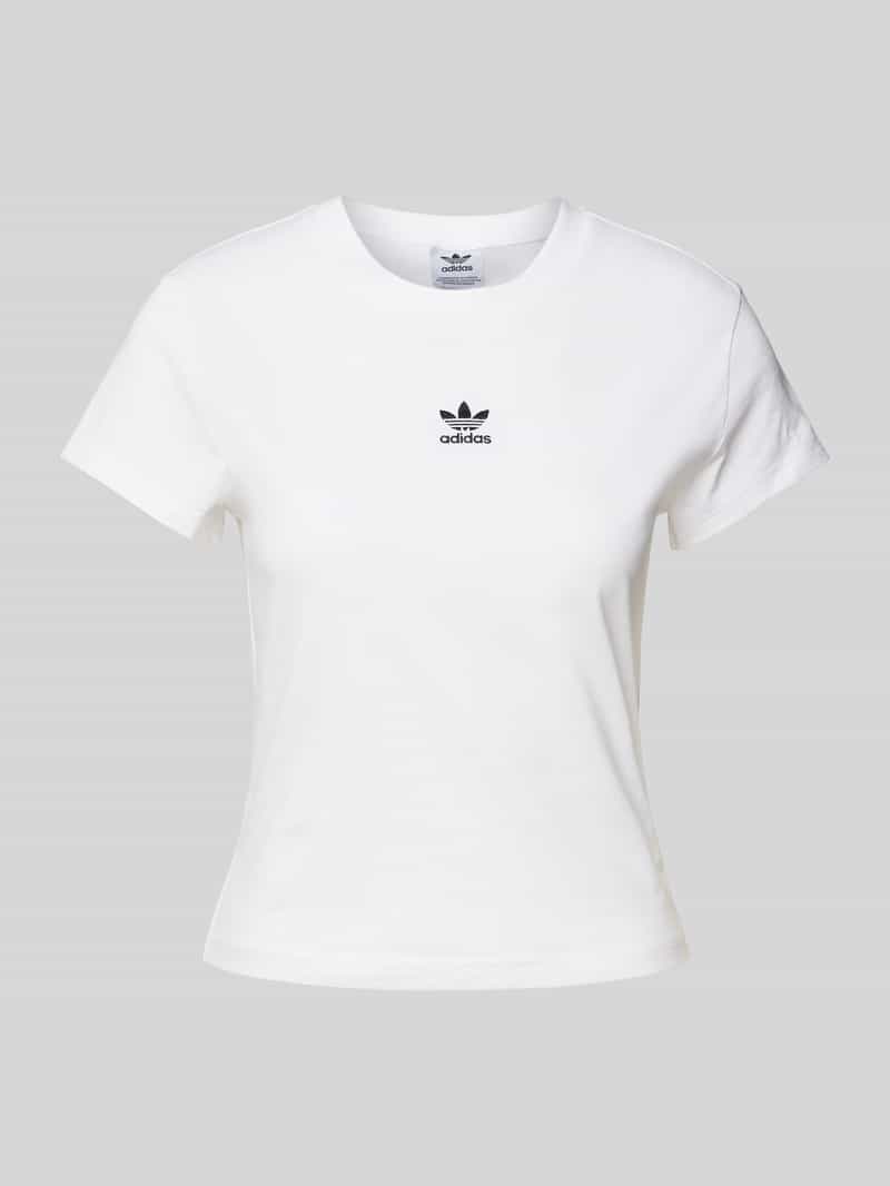 T-shirt z wyhaftowanym logo