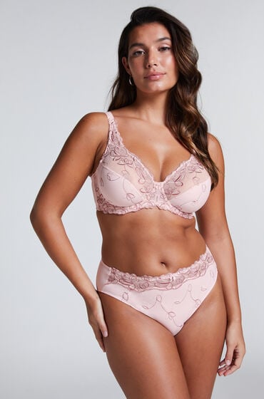 Hunkemöller Figi z wysokim stanem Diva Różowy