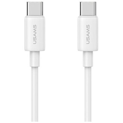 USAMS SJ711USB02 USB-C do USB-C 1m Biały