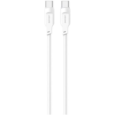USAMS Kabel USB-C na USB-C PD Fast Charging 1,2m 100W Lithe Series biały/white SJ567USB02 (US-SJ567)