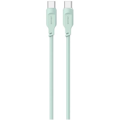 USAMS Kabel USB-C na USB-C PD Fast Charging 1,2m 100W Lithe Series zielony/green SJ567USB04 (US-SJ567)