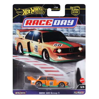 Hot Wheels Kultowe auto BMW 320 GP5 Pojazd premium w skali 1:64