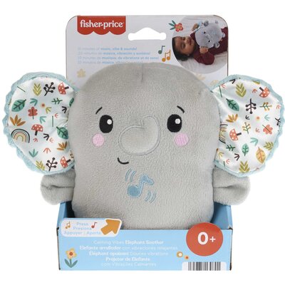 Fisher-Price, Słonik Uspokajacz Muzyka i wibracje, zabawka niemowlęca